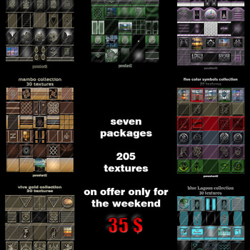 seven packages 205 textures on offer