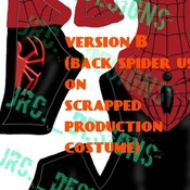 Unused Spider-Man 2002 design suit pattern