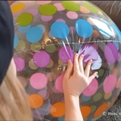 Video 142 - pumping and nail popping my clear beachball
