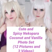 Cute and Spicy Nekopara Coconut and Vanilla Photo Set (12 Pictures and 3 Videos)