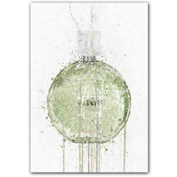 free shipping free shipping mint perfume bottle Wall Art Posters in vintage style home wall decoration