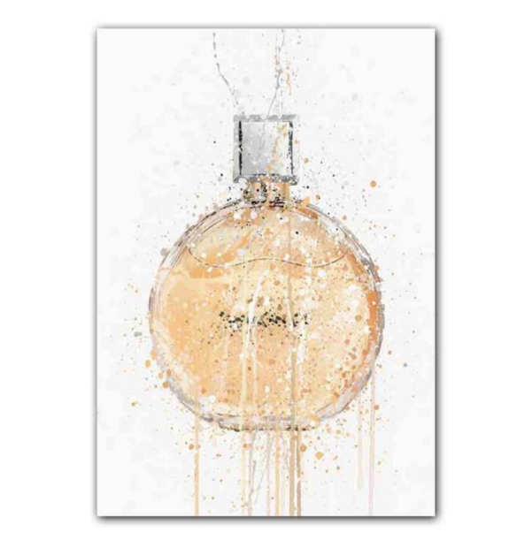 free shipping free shipping yellow perfume bottle home wall decoration