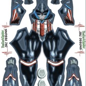 Miles morales Captain America suit pattern