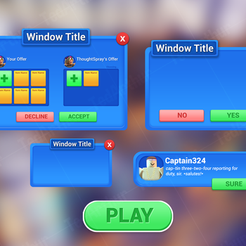 Cartoon UI Game Pack