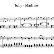 Spartito di "baby - Madame" per pianoforte