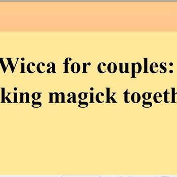 Wicca for Couples