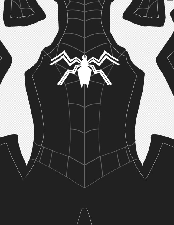 spiderman suit web pattern