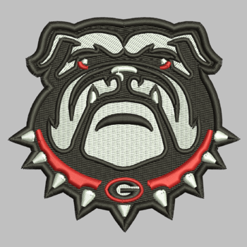 Georgia Bulldog Embroidery Design 3 Sizes 9 Formats Instant download