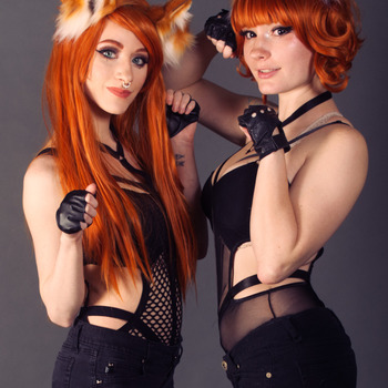 Gothy Foxy set w/ Caught Redheaded | 24 HQ Photos