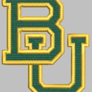 Baylor BU Embroidery Designs 5 Sizes 9 Available Formats