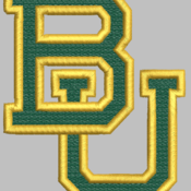 Baylor BU Embroidery Designs 5 Sizes 9 Available Formats