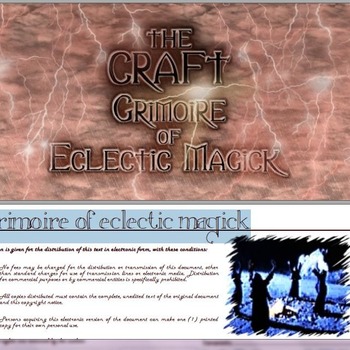 Grimoire of eclectic Magick V1