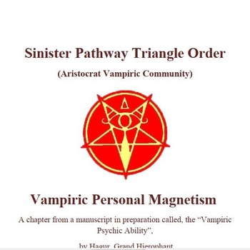 Vampiric Personal Magnetism