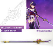 Engulfing Lightning - Raiden Shogun Baal - Genshin Impact - Cosplay spear Pattern Blueprint