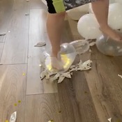 Naomi smashes balloon arch pt.2