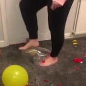 Hannah bursting balloons pt.2