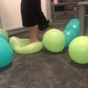 Jamie lee squishes balloons again part 1