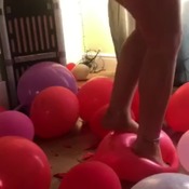 3 part clip sam popping balloons HOT