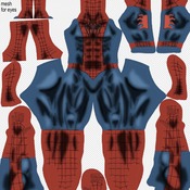 Marvel Nemesis Spider-Man red suit pattern file