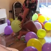 Sam mass popping balloons again part 1