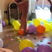 Sam mass popping balloons part 2
