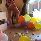 Sam mass popping balloons part 2
