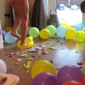 Sam mass popping balloons part 3