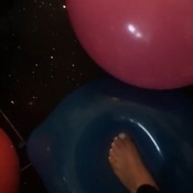 Jodies georgous feet bursts 18 inch balloons