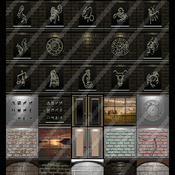 zodiac and vertical wall 30 textures for imvu
