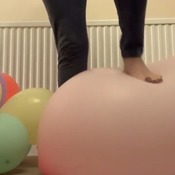 Charl bursting biggest balloon