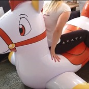 Video 150 - sit to pop giant horse