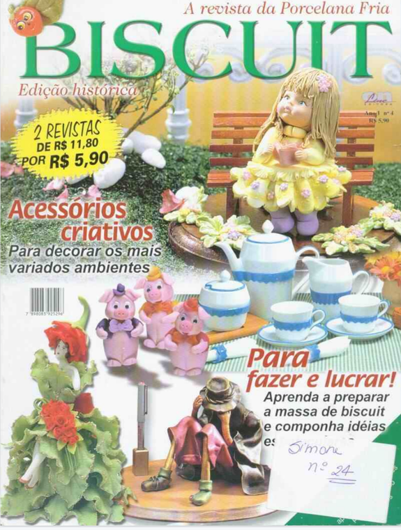 an old magazine on creating mini garden for dolls by polymer clay