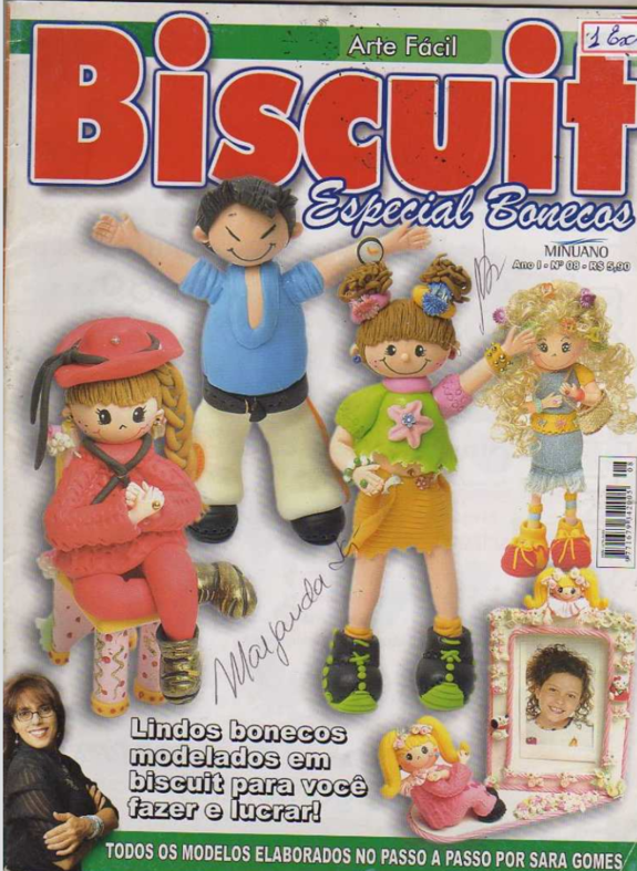 an old period magazine in Spainish: using polymer clay to decorate your life