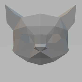 cat papercraft mask