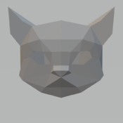 cat papercraft mask