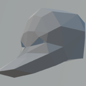 duck papercraft mask