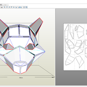 Wolf papercraft mask