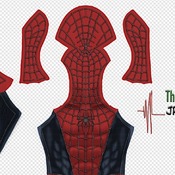 Spider-Man 2002 Movie suit pattern