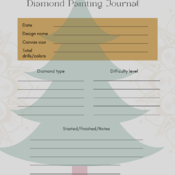 My Christmas Diamond Painting Journal/Log
