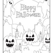 Halloween activity colouring book