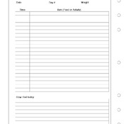 Daily Weight Loss Journal - use with Broth Diet