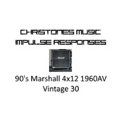 90's Marshall 4x12 1960AV with Vintage 30 Impulse Responses for Two Notes Gear (tur-format)