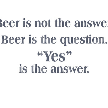 23 Beer is not the Answer Mug template.