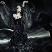 Black Princess and her horse