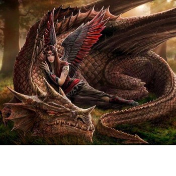 Dragon with Girl