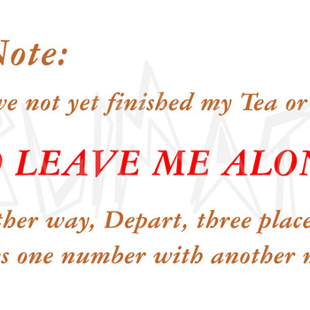 32 Leave Me Alone Mug Template.