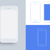 Android Device Outlines Mockup