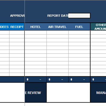 Expense Report Template