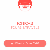 ionicab - Cab booking App - ionic 3