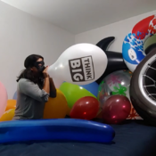 Sit to pop Balloons!! Ary